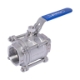 Picture of Ball Valve,Natco,EB-310E, 3piece,full bore,DN40mm,
screwed BSP female x female,1000wog,316 stainless steel,
handlever operated