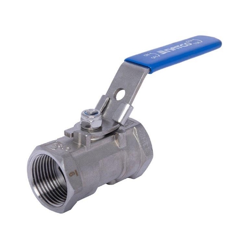 Picture of Ball Valve,Natco,EB-110E, 1piece,reduced bore,DN32mm,
screwed BSP female x female,1000wog,316 stainless steel,
handlever operated