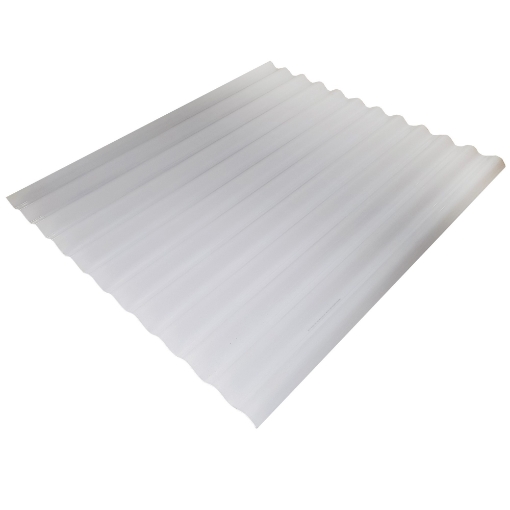 Picture of POLYCARB SHEET CORRUGATED
.8 x OPAL x 10.5 3.000Mtr