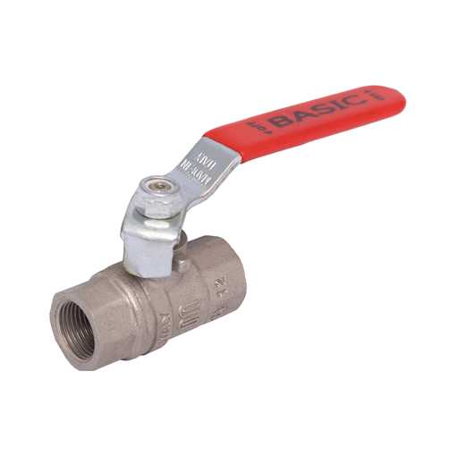 Picture of Ball Valve,Enolgas,S211,full bore,DN100mm,
screwed BSP female x female,PN16,brass chromeplated,
handlever operated