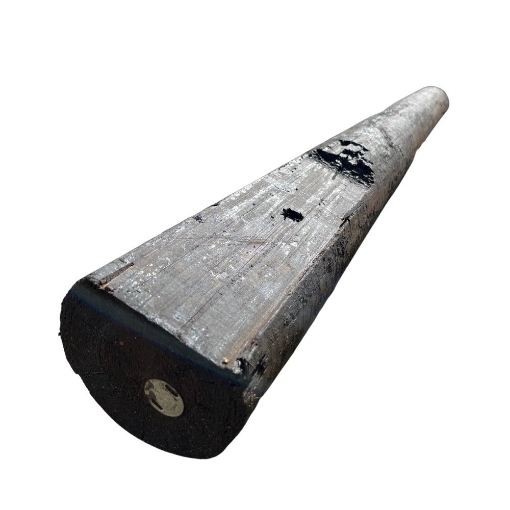 Picture of GUARDRAIL TIMBER POST CREOSOTED, 175MM - 200MM TAPERED DIAMETER, 1.8M LENGTH