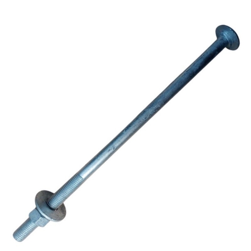 Picture of BOLT, NUT AND WASHER FOR TIMBER POST M16 X 450MM, GALVANISED