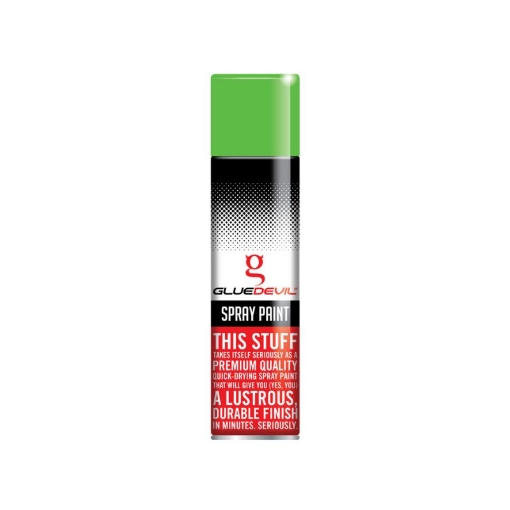 Picture of SPRAY PAINT FLUORESCENT GREEN Q:300ML GLUEDEVIL