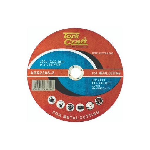 Picture of CUTTING DISC STEEL & STAINLESS STEEL 230X1.6MM TORK CRAFT