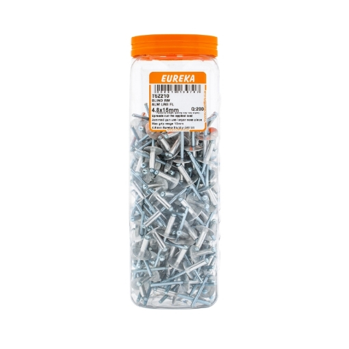 Picture of RIVET BLIND ALUMINIUM LARGE FLANGE 4.8X15MM Q:200 EUREKA