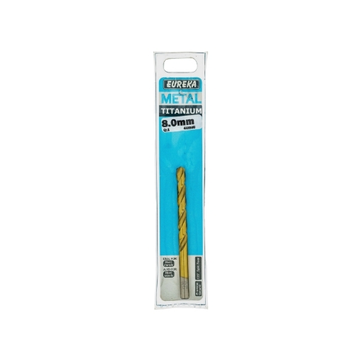 Picture of DRILL BIT HSS (HIGH SPEED STEEL) TITAN GOLD 8.0MM EUREKA
