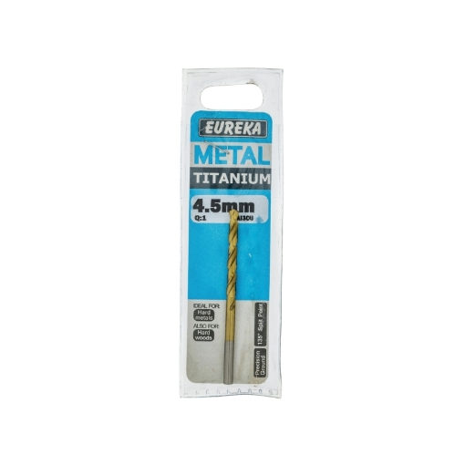 Picture of DRILL BIT HSS (HIGH SPEED STEEL) TITAN GOLD 4.5MM EUREKA