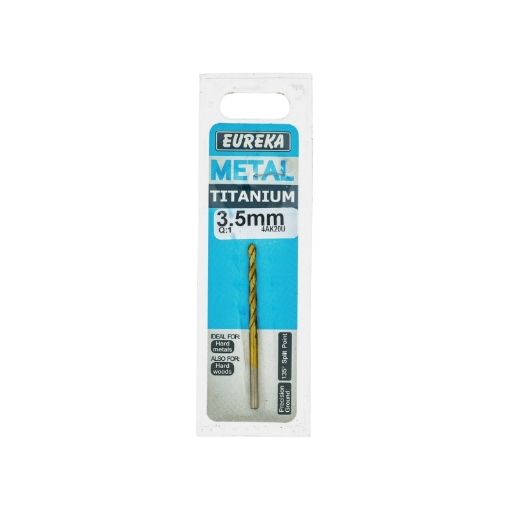 Picture of DRILL BIT HSS (HIGH SPEED STEEL) TITAN GOLD 3.5MM EUREKA