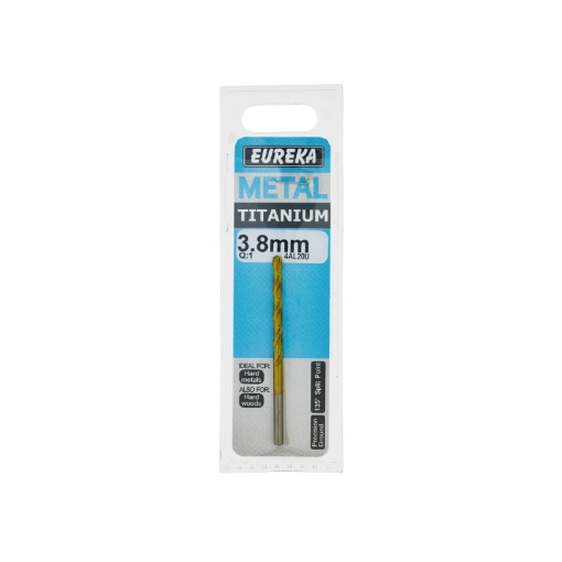 Picture of DRILL BIT HSS (HIGH SPEED STEEL) TITAN GOLD 3.8MM EUREKA