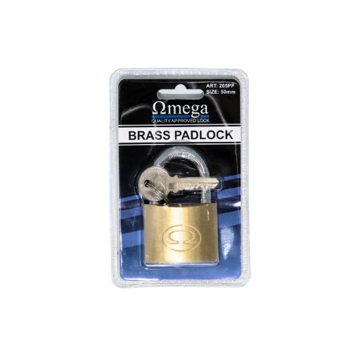 Picture of PADLOCK BRASS 50MM OMEGA