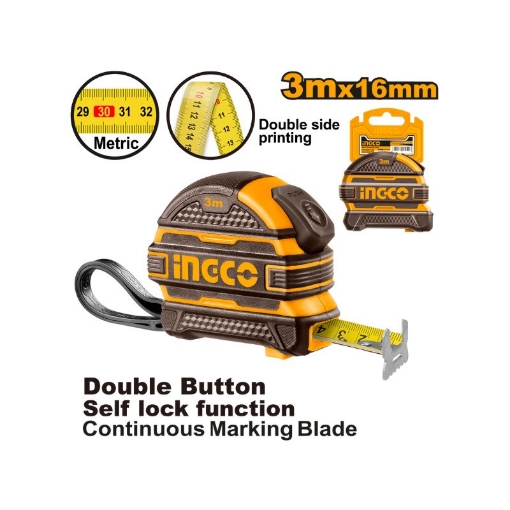 Picture of TAPE MEASURE RUBBER CASE 16MMX3M INGCO