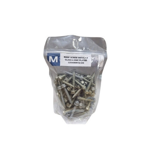 Picture of ROOF SCREW METALFIX CLASS 4 ZINC PLATED 12X40MM Q:100
