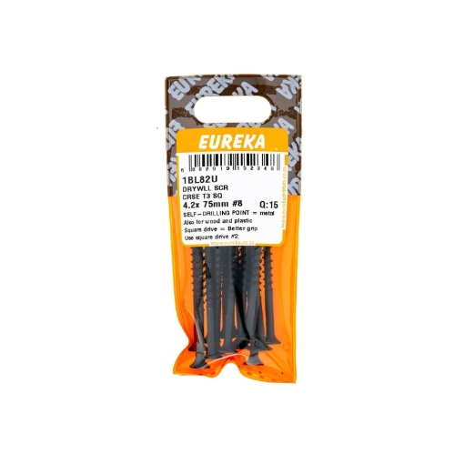 Picture of DRYWALL SCREW COARSE TORX 3 SQ 4.2X75MM NO 8 Q:15 EUREKA