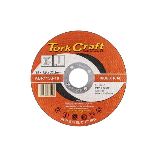 Picture of CUTTING DISC DIY GRADE STEEL 115X1.0MM TORK CRAFT