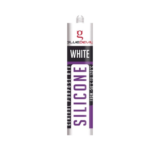 Picture of SILICONE GD7 GENERAL PURPOSE WHITE 260ML GLUEDEVIL