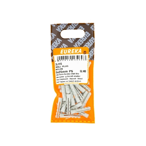 Picture of WALL PLUG NYLON 5X25MM (PLUG 5MM) Q:40 EUREKA