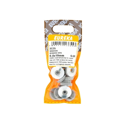 Picture of WASHER BONDED EVA GALVANISED 6.0X19MM Q:20 EUREKA